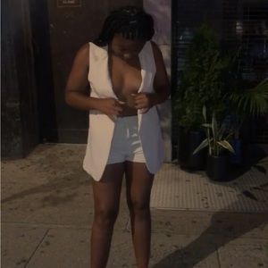 Two piece blazer and shorts set